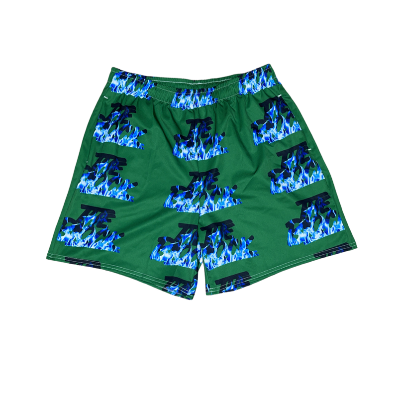 Block Is Hot Shorts (Forest Green)