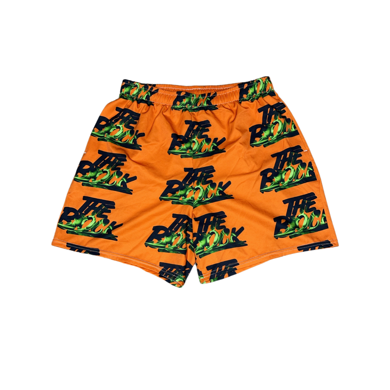 Block Is Hot Shorts (Orange)