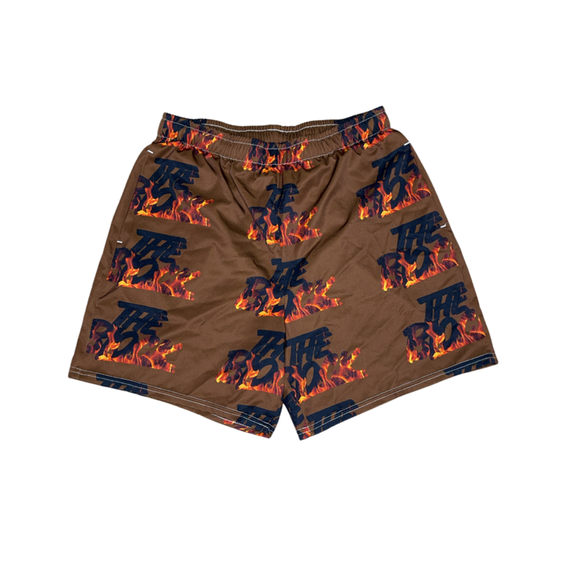 Block Is Hot Shorts (Brown)